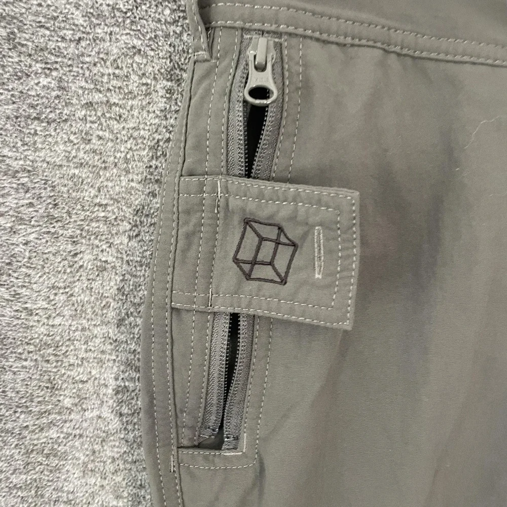 Clothing Arts P^cubed Pants Mens‎ 36x30 Gray Nylon Cargo Travel Pickpocket Proof